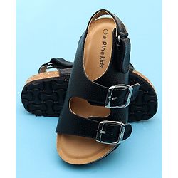 Pine Kids Open Toe Sandals - Black