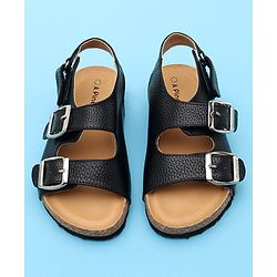 Pine Kids Open Toe Sandals - Black