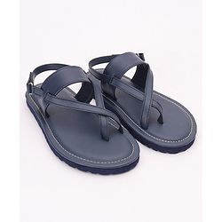 Pine Kids Party Wear Sandals - Navy Blue