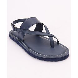 Pine Kids Party Wear Sandals - Navy Blue
