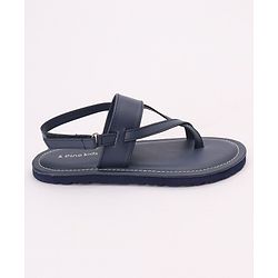 Pine Kids Party Wear Sandals - Navy Blue