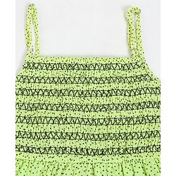 Pine Kids Singlet Frock with Hair Band - Green