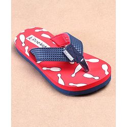 Pine Kids Casual Flip Flops - Red