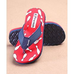 Pine Kids Casual Flip Flops - Red