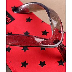 Pine Kids Flip Flops Star Print - Red