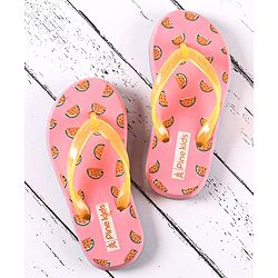Pine Kids Casual Flip Flops Watermelon Print - Pink