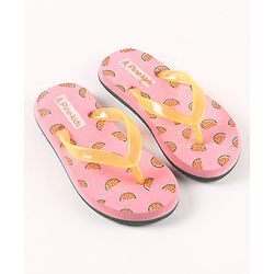 Pine Kids Casual Flip Flops Watermelon Print - Pink