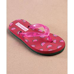 Pine Kids Casual Flip Flops Watermelon Print - Pink
