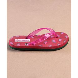 Pine Kids Casual Flip Flops Watermelon Print - Pink