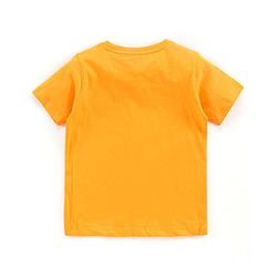 Pine Kids Half Sleeves 100% Cotton Biowashed Tee Pack of 2 - Blue Yellow