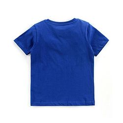 Pine Kids Half Sleeves 100% Cotton Biowashed Tee Pack of 2 - Blue Yellow