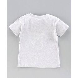 Pine Kids Half Sleeves 100% Cotton Biowashed Tee Pack of 2 - Grey Blue