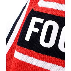 Pine Kids Full Sleeves Sweater Focused Print - Red