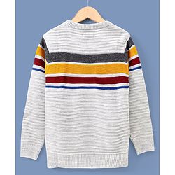 Pine Kids Full Sleeves Medium Winter Wear Sweater - Gre