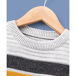 Pine Kids Full Sleeves Medium Winter Wear Sweater - Gre