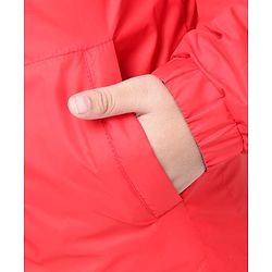 Pine Kids Medium Winter Full Sleeves Hooded Padded Reversible Jacket - Navy Blue Red
