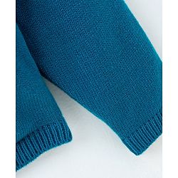 Pine Kids Full Sleeves Front Open Sweater - Blue