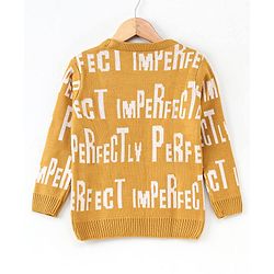 Pine Kids Full Sleeves Pullover Sweater - Yellow