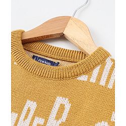 Pine Kids Full Sleeves Pullover Sweater - Yellow