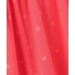 Pine Kids Short Sleeves Biowashed Frock Dots Print - Red