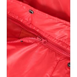 Pine Kids  Medium Winter Full Sleeves Padded Jacket With Neck Band- Red
