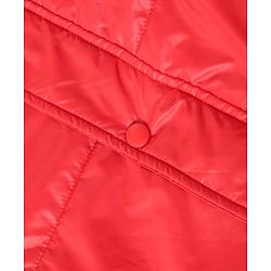 Pine Kids  Medium Winter Full Sleeves Padded Jacket With Neck Band- Red