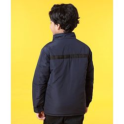 Pine Kids Full Sleeves Padded Jacket - Navy Blue