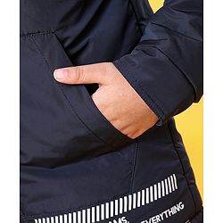 Pine Kids Full Sleeves Padded Jacket - Navy Blue