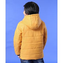 Pine Kids Full Sleeves Hooded Padded Jacket - Yellow