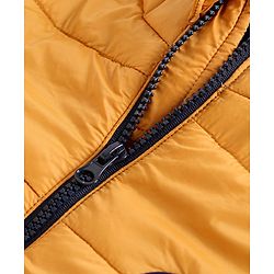Pine Kids Full Sleeves Hooded Padded Jacket - Yellow