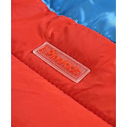 Pine Kids Full Sleeves Color Block Hooded Jacket - Blue