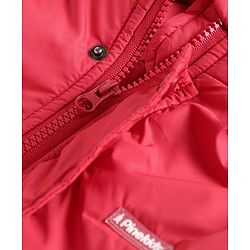 Pine Kids Full Sleeves Jackets with Detachable Hoodie - Red