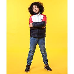 Pine Kids Medium Winter Full Sleeves Padded Jacket - Multicolour