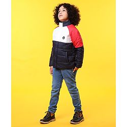 Pine Kids Medium Winter Full Sleeves Padded Jacket - Multicolour