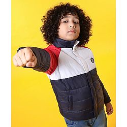 Pine Kids Medium Winter Full Sleeves Padded Jacket - Multicolour