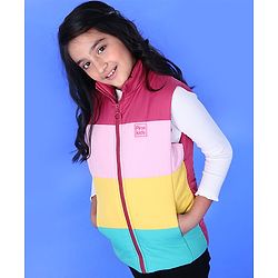Pine Kids Sleeveless Light Winter Padded Jacket - Multicolor