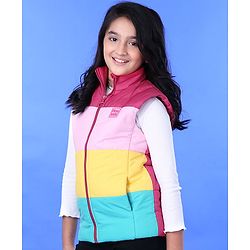 Pine Kids Sleeveless Light Winter Padded Jacket - Multicolor