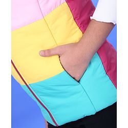 Pine Kids Sleeveless Light Winter Padded Jacket - Multicolor