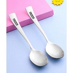 Pine Kids Stainless Steel Spoon Pack of 6 - Length 16 cm Each