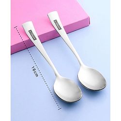 Pine Kids Stainless Steel Spoon Pack of 6 - Length 16 cm Each