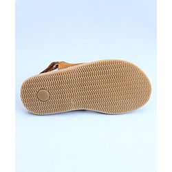 Pine Kids Cross Toe Sandals - Peach & Golden