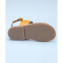 Pine Kids Open Toe Sandals With Rondelle Beads Patch - Red