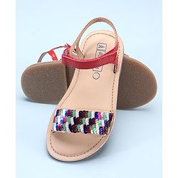 Pine Kids Sandals Sequin Detailing - Fuchsia