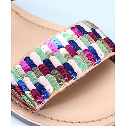 Pine Kids Sandals Sequin Detailing - Fuchsia