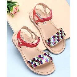 Pine Kids Sandals Sequin Detailing - Fuchsia