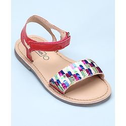 Pine Kids Sandals Sequin Detailing - Fuchsia