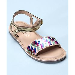 Pine Kids Sandals Sequin Detailing - White