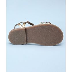 Pine Kids Sandals Sequin Detailing - White