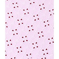 Pine Kids Sleeveless Schiffli Embroidered Frock With Contrast Lining - Pink