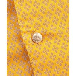 Pine Kids Full Sleeves Kurta Pajama & Waistcoat - Blue Yellow